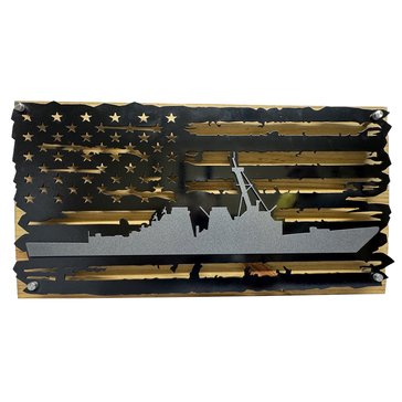 CCH Destroyer Wood And Metal Flag
