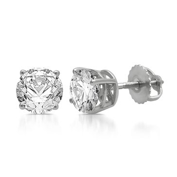 DREAMFUSION4 3 cttw Lab Grown Diamond Stud Earrings