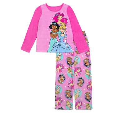 Disney Baby Girls' Princess 2-Piece Fleece Pajama Set
