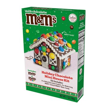 Cookies United Holiday M&Ms Chocolate Mini House Kit
