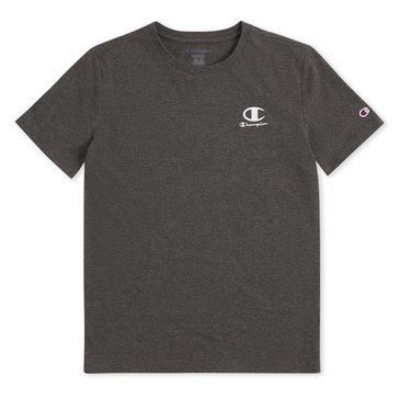 Champion Big Boys' Embroidery Logo Tee