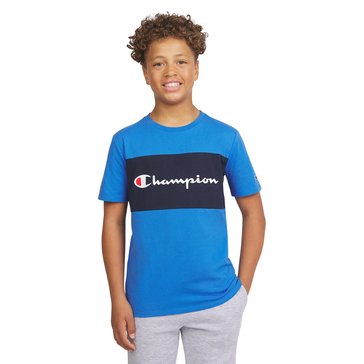 Champion Big Boys' Color Blocked Tee