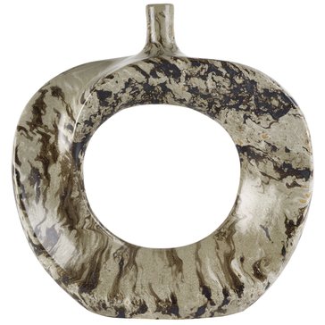 Mikasa 14-Inch Faux Granite Circle Ceramic Vase
