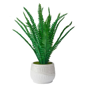 Elements Plants 16-Inch Artificial Fern Plant