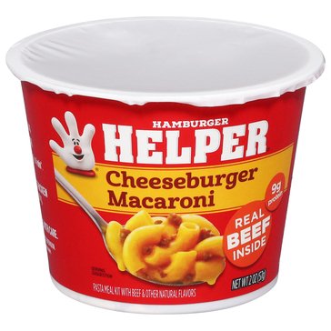 Hamburger Helper Microwavable Cups Cheeseburger Macaroni, 2oz