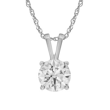 Embrace VS by WLXT 1 cttw Diamond Round Solitaire Pendant