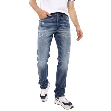 AE Men's AirFlex Temp Tech Patched Slim Straight Jeans