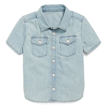 Old Navy Toddler Boys' Button Up Western Short Sleeve Shirt