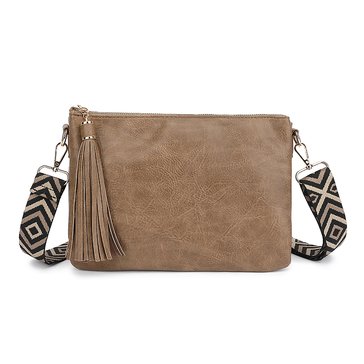 DS Bags Triple Compartment Crossbody with Guitar Strap