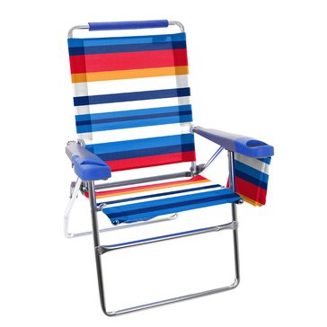 Rio Beach 17-Inch 4-Position Beach Chair With Cooler Pouch