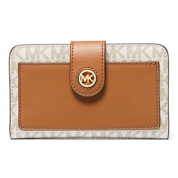 Michael Kors Charm Medium Tab Pocket Bifold Wallet