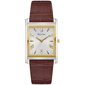 Bulova Men's Sutton Quartz Leather Strap Watch