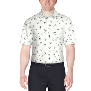 PGA Tour Men's Tossed Tees Printed Polo Tee