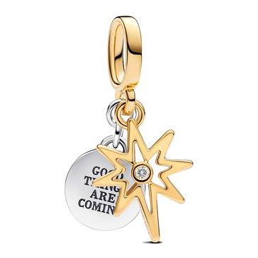 Pandora Engravable North Star Lab Grown Diamond Dangle Charm