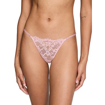 Victoria's Secret Women's Dream Angels Twinkle Lace V-String Thong