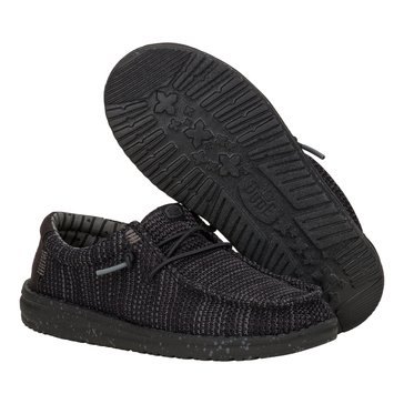 Hey Dude Big Kids' Wally Stretch Sox Casual Slip On Shoe