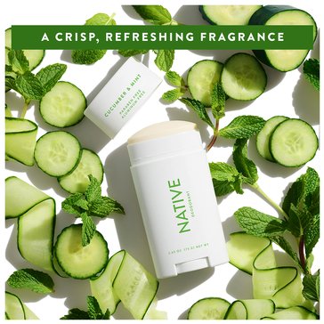 Native Cucumber and Mint Non Sensitive Aluminum Free Deodorant Stick