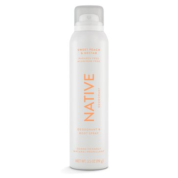 Native Sweet Peach and Nectar Aluminum Free Deodorant and Boby Spray