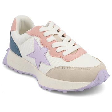 Mia Little Girls' Cayli Lace Up Casual Sneaker