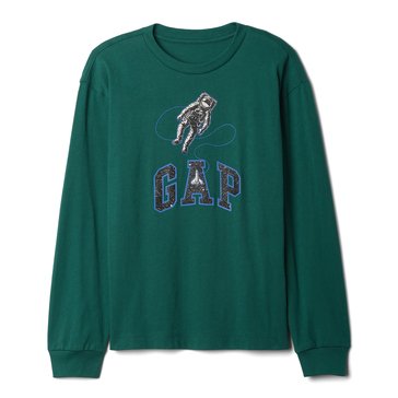 Gap Big Boys' French Long Sleeve Better Logo Tee