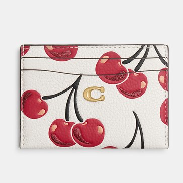 COACH Cherry Printed Leather Essential Card Case
