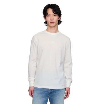 Gap Men's V-French Logo Waffle Crew
