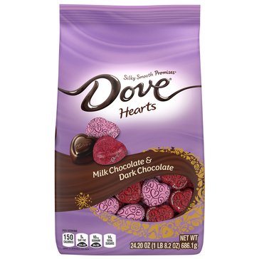 Dove Valentine's Promises Mixed Heart Chocolates, 24.2oz