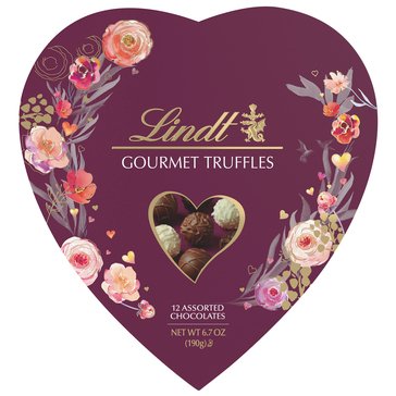 Lindt Valentine's Gourmet Truffles Heart, 6.7oz