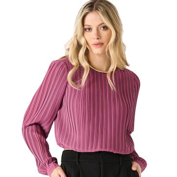 Black Tape Womens Pleated Blouse