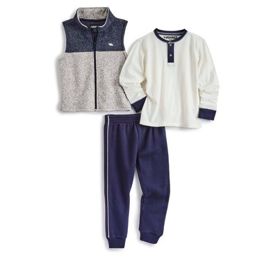 Tony Hawk Little Boys' 3-Piece Sweater Fleece Vest Sets