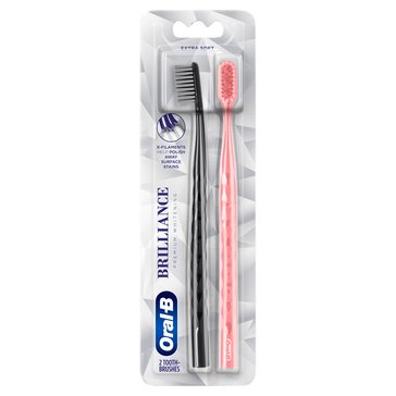 Oral B 3DW Brillance Toothbrush, 2-Count