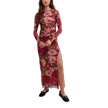 Free People Women's Gianni Long Sleeve Floral Mesh Maxi