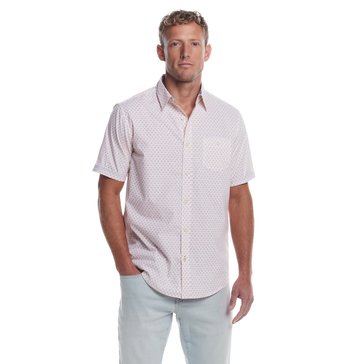 Weatherproof Men's Short Sleeve Cotton Poplin Shirt 