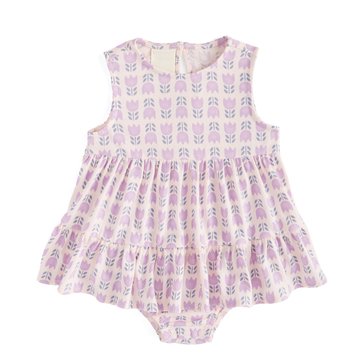 Wanderling Baby Girls' Tulip Stripe Sunsuit