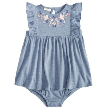 Wanderling Baby Girls' Nordic Embossed Sunsuit