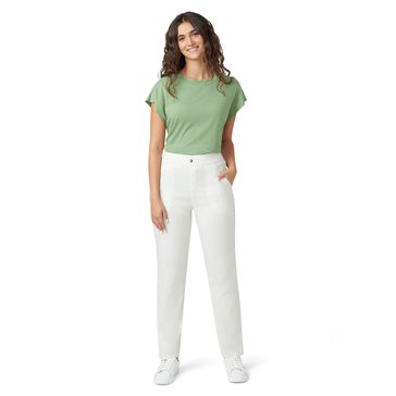 Hue Women's Linen Straight Leg Pants