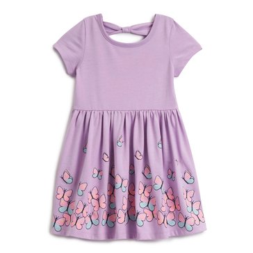 Freestyle Toddler Girls' Butterfly Boarder Knit Dress