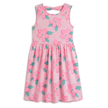 Freestyle Toddler Girls' Hibiscus Flower Fun Knit Dress