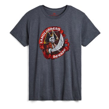 Eight Bells Men's Landlubbers Beware Short Sleeve Graphic Tee 