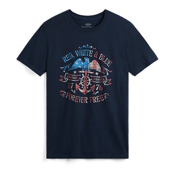 Eight Bells Men's Forever Free Short Sleeve Graphic Tee 