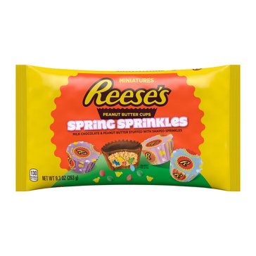 Reese's Easter Spring Sprinkles Mini Milk Chocolate & Peanut Butter Cup, 9.3oz