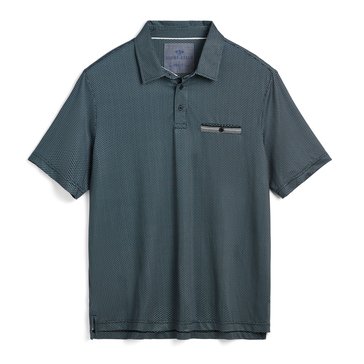 Eight Bells Men's Short Sleeve Printed Polo 
