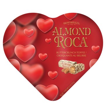 Brown & Haley Valentine's Almond Roca Heart Tin, 6.1oz