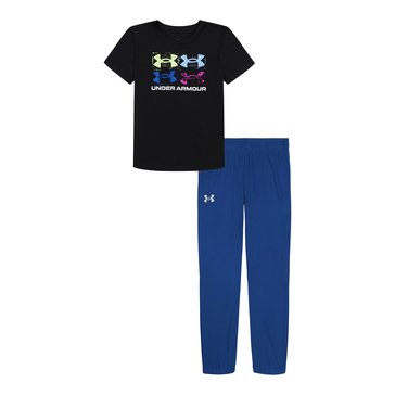 Under Armour Little Boys' Short Sleeve Tech Jogger Sets