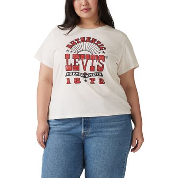 Levi's Women's Copper Riveted Rock Poster Perfect Tee (Plus Size)