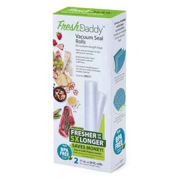 Freshdaddy 11x20 Vacuum Seal Rolls, 2-Pack