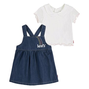 Levi Baby Girls' Top Rainbow Skirtall Set