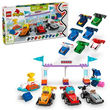LEGO DUPLO F1 Team Race Cars & Drivers Building Set (10445)