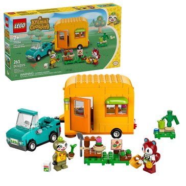 LEGO Animal Crossing Leif's Caravan Garden Shop Building Set (77054)