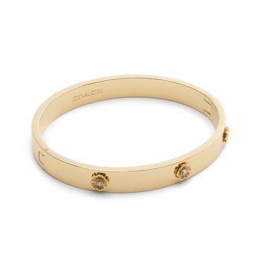 Coach Tearose Hinged Bangle Bracelet